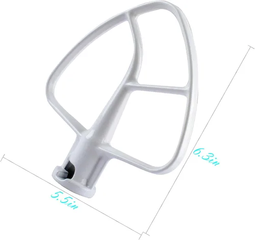 Vista 2 de ClimaTek Batidor plano para mezclador Kitchenaid K45B de 4.5 cuartos de galón, batidora de pie inclinable, se adapta a los modelos: K45 K45SS