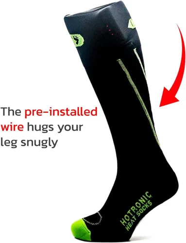 Vista 4 de Hotronic Unisex XLP PFI 30 Surround Thin Heat Socks Only Gentle Compression Foot-Warming Heated Cold-Weather Winter Socks