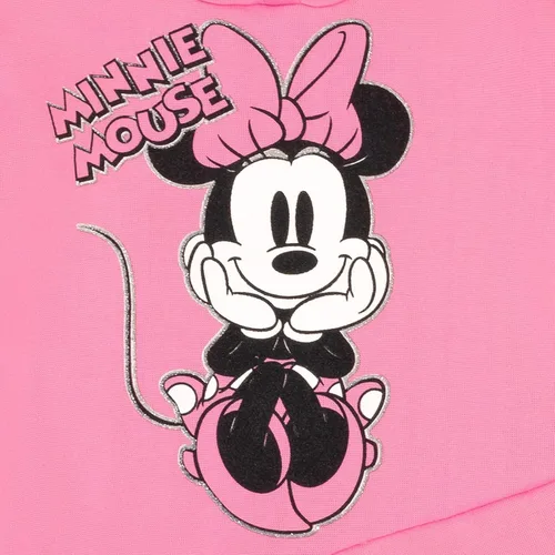 Vista 6 de Disney - Conjunto de sudadera con capucha y leggings de vellón de Minnie Mouse y Mickey Mouse para niños pequeños y grandes