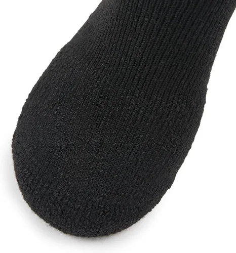 Vista 4 de thorlos Calcetines de tenis unisex para adultos Tx Max Cushion Crew Negro (1 par)