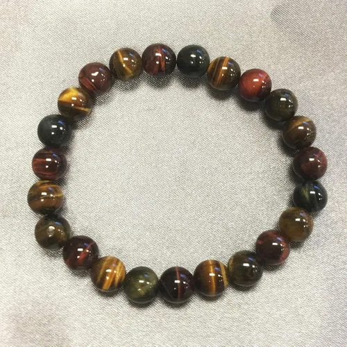 Vista 373 de Gem Avenue Handmade Round Bead Stretch Bracelet Unisex Natural Stone Beaded Jewelry for Men & Women, Elastic Wristband for Daily Wear