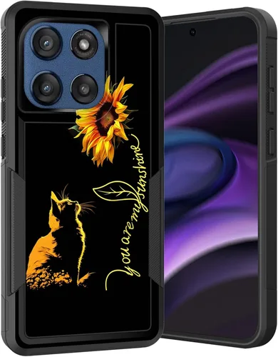 Vista 155 de para Moto G Play 4G 2024, funda de dos capas híbrida resistente y a prueba de golpes, PC duro + silicona suave protectora para Motorola Moto G Play