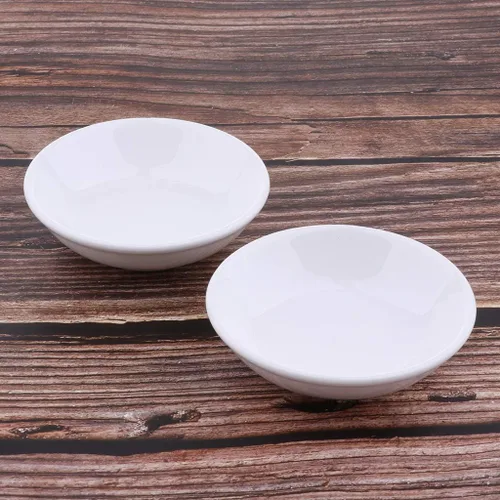 Vista 6 de 2 platos redondos de cerámica de repuesto de 3.8 pulgadas para quemador/calentador de aromaterapia de aceite eléctrico, calentador de aceite de cera