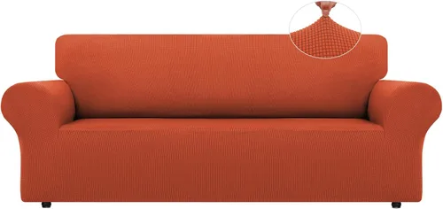 Vista 57 de LURKA Fundas elásticas para silla y sofá de 1 pieza, Fundas para sofá con protector elástico en la parte inferior para niños y perros