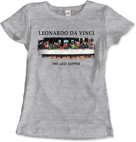 Vista 7 de Productos Leonardo Da Vinci - The Last Supper Camiseta de arte (Adultos, Niños, Manga Corta y Larga) Negro