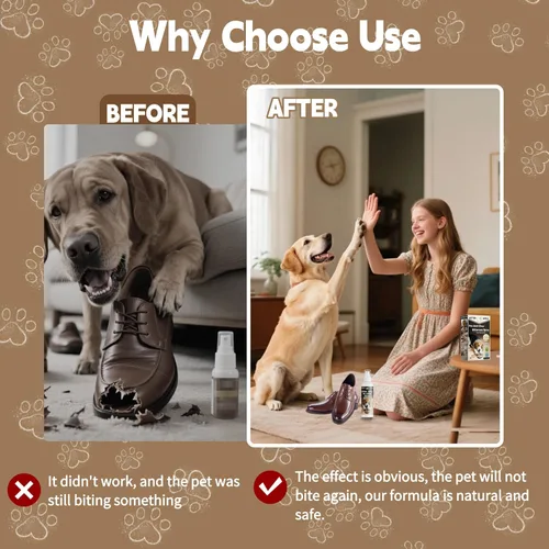 Vista 6 de Spray de manzana amarga para que los perros dejen de masticar, spray antimasticable para perros, espray disuasorio para proteger muebles, zapatos