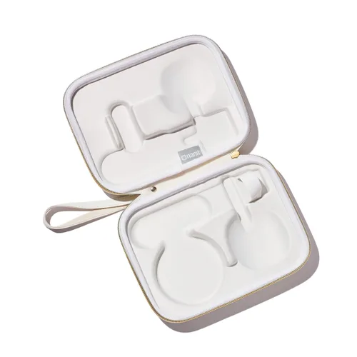 Vista 3 de Nanit Estuche de viaje – Funda protectora de transporte rígida para monitor de bebé Nanit Pro y accesorio de viaje multisoporte, mármol