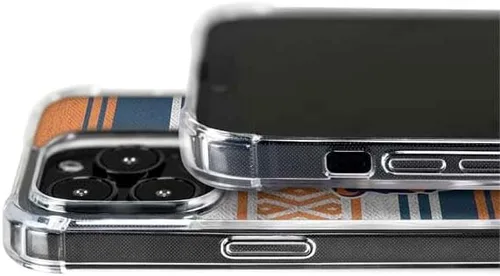 Vista 3 de Skinit Funda para teléfono compatible con MagSafe iPhone 15 Pro, diseño oficial de NFL Chicago Bears Trailblazer