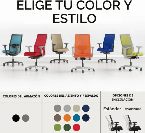Vista 5 de HON Ignition 2.0 - Silla ergonómica de oficina, soporte lumbar Negro