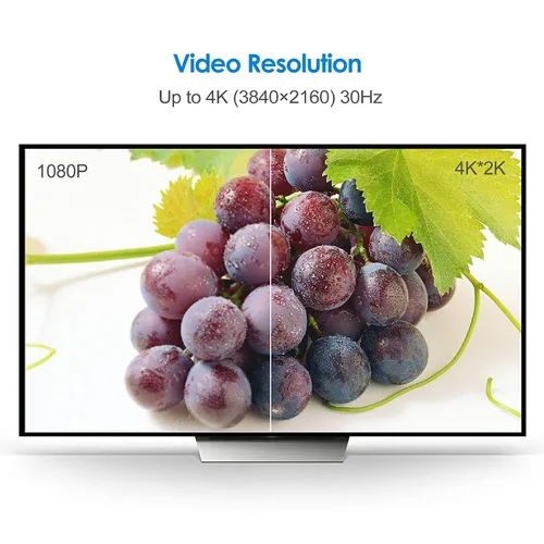 Vista 10 de Rankie Cable mini HDMI a HDMI, alta velocidad compatible con Ethernet 3D y retorno de audio (6 pies)
