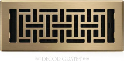 Vista 69 de Decor Grates Registro de suelo oriental AJH212-RB, 2 x 12 pulgadas, acabado de bronce frotado