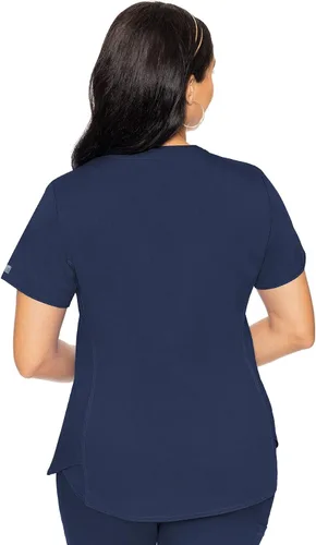 Vista 2 de Med Couture Touch - camisa de uniforme médico con cuello en V para mujer