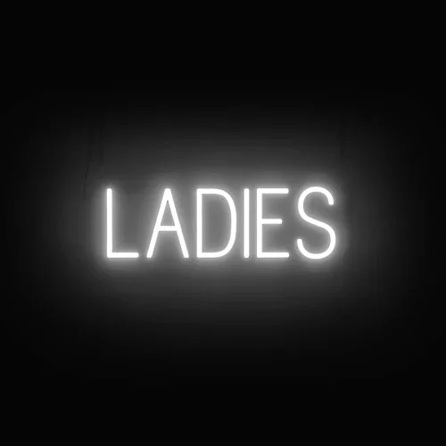 Vista 14 de SpellBrite Letrero de MEN para baños de negocios Letreros relacionados con el baño con aspecto de neón, luz LED azul 13.8 x 6.3 pulgadas