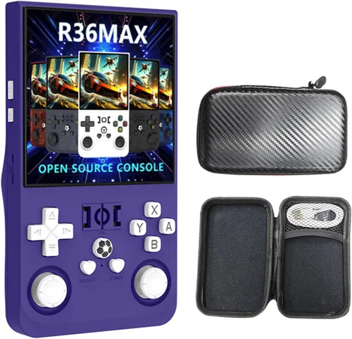 Vista 14 de R36MAX 4 pulgadas pantalla reproductor de juegos portátil 64 GB consola de vídeo 4000 mAh batería recargable consola reproductor de vídeo