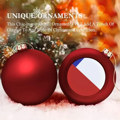 Vista 210 de Boobs Funny Shatterproof Matte Christmas Balls for Tree Wreath Home Decor 1PCS