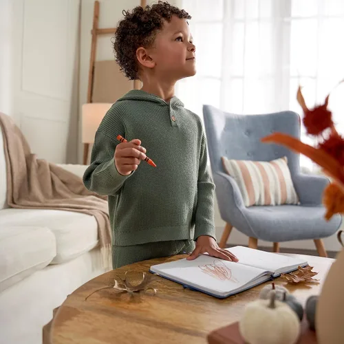 Vista 3 de Gerber Conjunto de suéter con capucha y pantalón de punto para bebés y niños pequeños