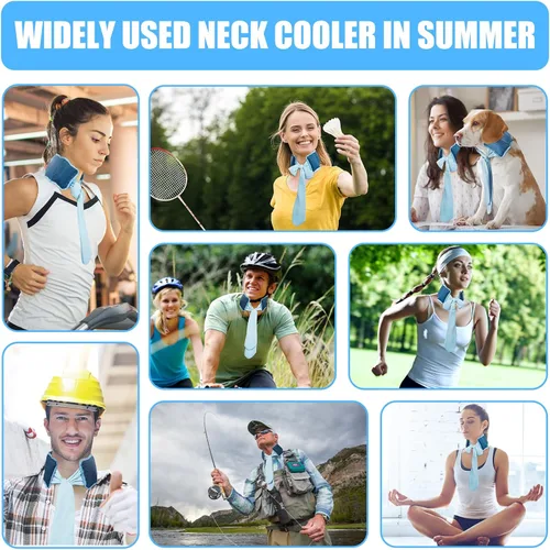 Vista 6 de Blobuste Envoltura de hielo con 7 paquetes de hielo, soporte de enfriamiento completo para cuello y hombros, almohadilla de terapia fría