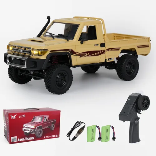 Vista 8 de MN82S RC Rock Crawler, camión de control remoto Toyota de 2.4 GHz, interruptor de 2 velocidades 4WD RC Crawler Off-Road Pick-up con 2