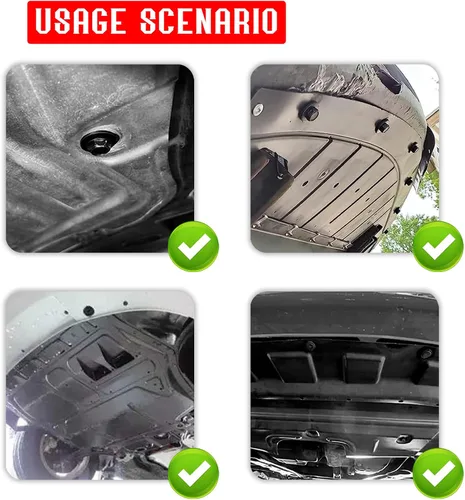 Vista 6 de 35 piezas de pernos de cuerpo de protección contra salpicaduras para motor, forro de guardabarros, clips de remache de sujeción de empuje, kit