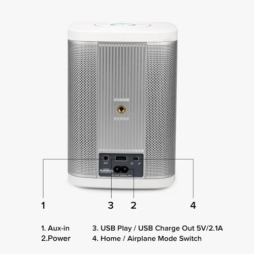 Vista 4 de RIVA Altavoz inteligente de alta fidelidad Bluetooth con WiFi de concierto mejorado con Alexa integrado, 6 controladores, 50W, sistema de música