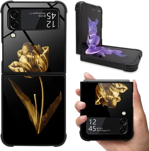 Vista 8 de DAIZAG Funda compatible con Samsung Galaxy Z Flip 3 5G, protección completa, a prueba de golpes, antiarañazos, funda de poliuretano termoplástico