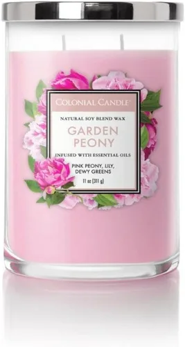 Vista 23 de Colonial Candle - Vela perfumada de frasco con aroma a agua de coco, colección clásica de cilindros, 2 mechas, azul, 19 onzas - hasta 120 horas