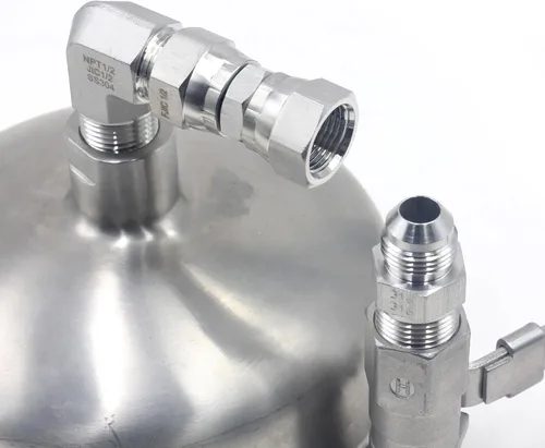 Vista 6 de HFS(R) 1" Female JIC Swivel x 1" Female JIC Swivel Nut Union Stainless Steel 304