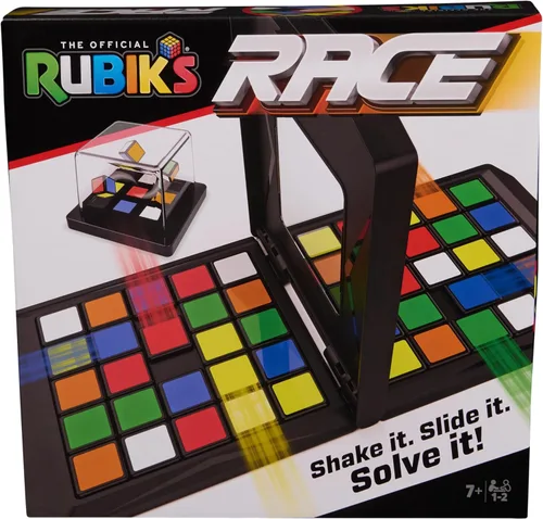Vista 10 de Rubik's Cube, Rubik's Race, Ace Edition, juego clásico de mesa de secuencia de estrategia de rompecabezas de ritmo rápido, juego de resolución