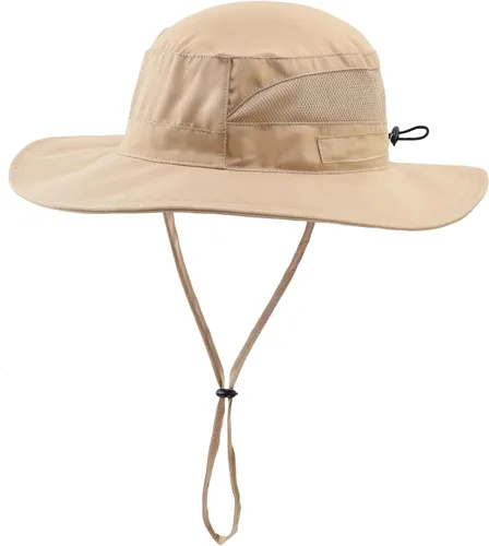Vista 41 de Connectyle Sombrero de sol Boonie para hombre, protección UV, pesca, senderismo, camping, sombrero
