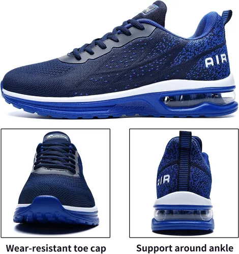 Vista 2 de Autper - Tenis deportivos Air para correr para hombre, tenis ligeros para caminar, trotar, ir al gimnasio o hacer deportes, talla 6.5 a 12.5