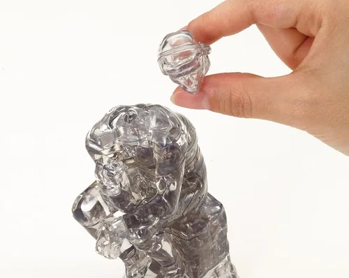 Vista 5 de Beverly Rompecabezas 3D cristalino - El pensador (43 piezas) rompecabezas de cristal