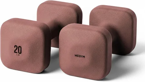 Vista 35 de WeGym Square Dumbbells for Home Gym, Hand Weights for Strength Training