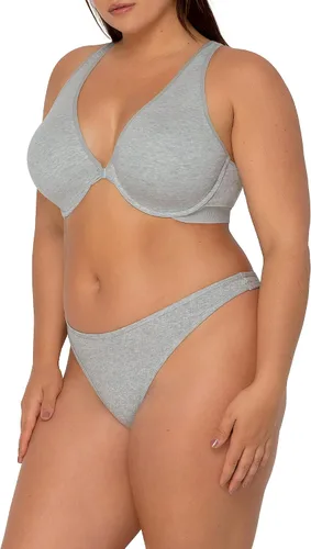 Vista 5 de Smart & Sexy Tanga cómoda de algodón de pierna alta para mujer, paquete de 2