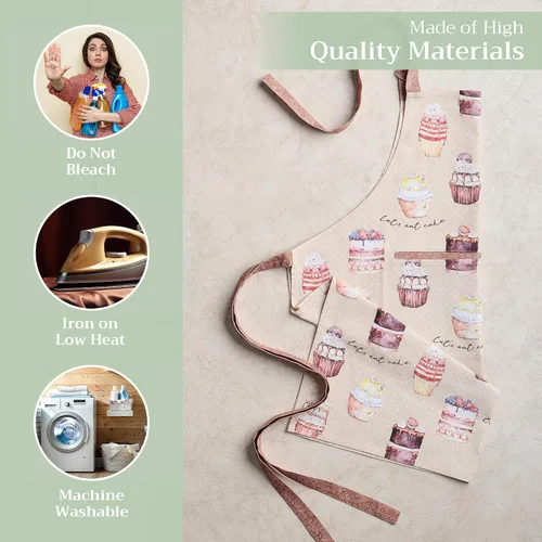 Vista 649 de Maison d' Hermine Delantales para mujer con bolsillo, 100% algodón (27.50 x 31.50 pulgadas)