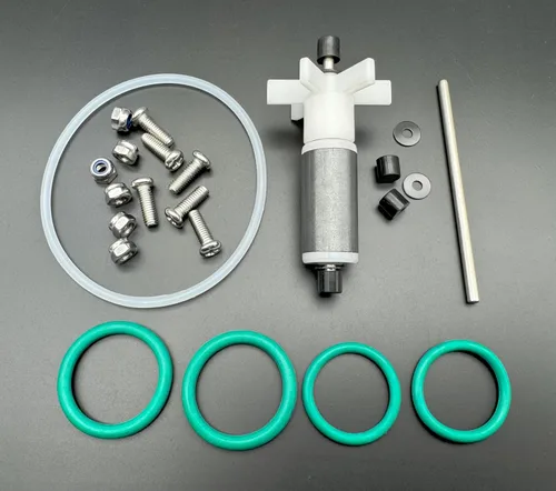 Vista 7 de para Coleman Lay Z-Spa # 58113 P4071 E02 Impulsor de eje de acero inoxidable+Eje de acero inoxidable de repuesto+Kit de sello de la bomba+Junta