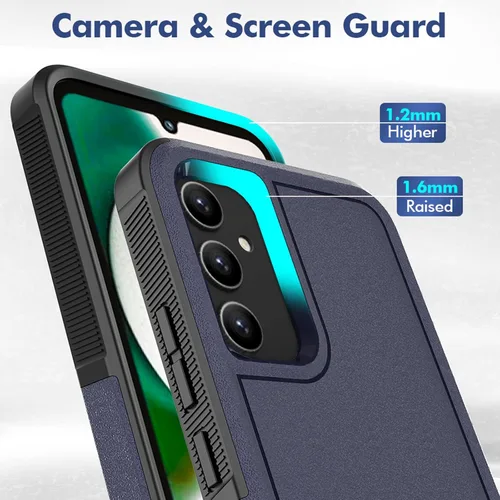 Vista 29 de Jeylly Compatible con Samsung Galaxy A22 5G Funda, Funda Samsung A22 5G con 2pcs protectores de pantalla de vidrio templado