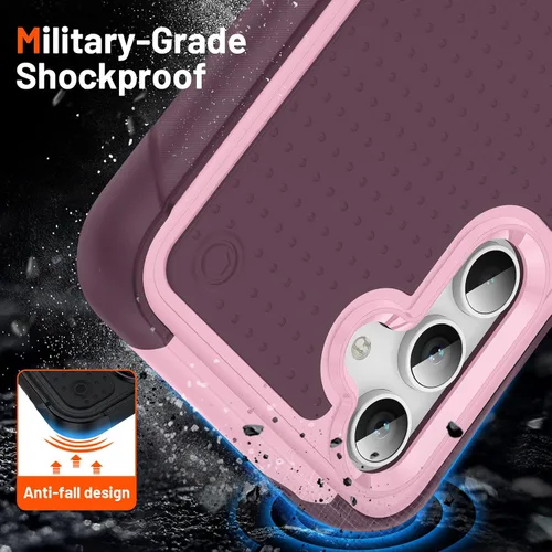 Vista 213 de Jeylly Compatible con Samsung Galaxy A22 5G Funda, Funda Samsung A22 5G con 2pcs protectores de pantalla de vidrio templado