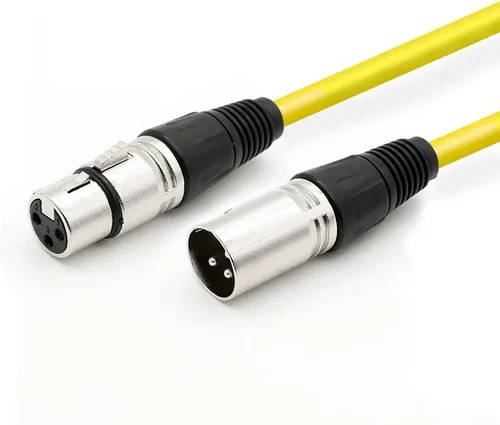 Vista 9 de Cable de altavoz XLR macho a XLR hembra, cable de conexión de micrófono de audio profesional, cable de micrófono blindado y equilibrado para uso más