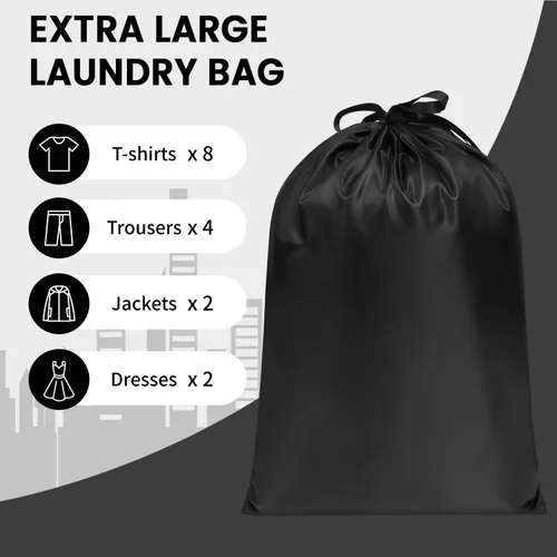 Vista 5 de BAGAIL Juego de 6 cubos de embalaje organizadores de equipaje para accesorios de viaje, color negro