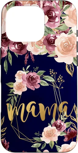 Vista 20 de Mama Floral New Mom Flower Print Pregnant Woman Watercolor Case for iPhone 17