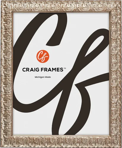 Vista 6 de Craig Frames Versalles, marco para fotos 4x5, dorado adornado