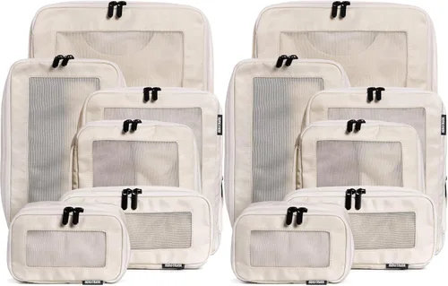 Vista 26 de Aerotrunk Cubos de embalaje de compresión para viajes, paquete de 2, beige