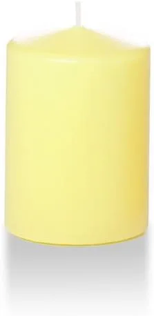 Vista 65 de Yummi - Velas redondas de pilar blancas de 3 pulgadas x 4 pulgadas, 3 por paquete