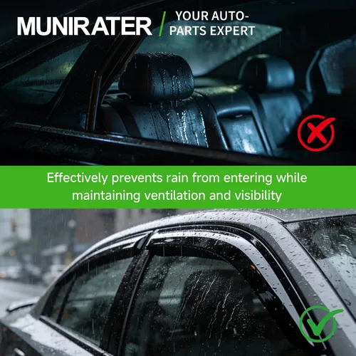 Vista 7 de munirater Viseras laterales de ventana deflectores, protector de lluvia de repuesto para Toyota C-HR CHR 2017-2020