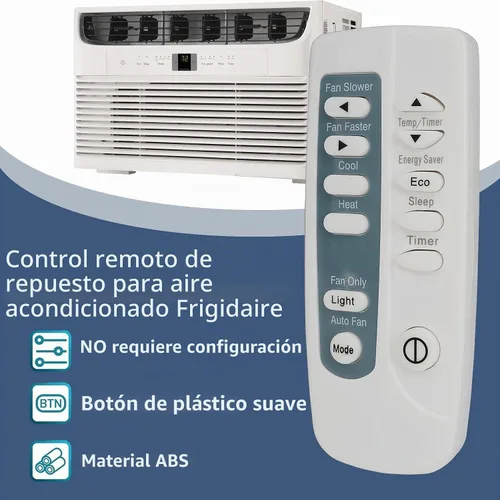 Vista 3 de Mando a distancia de repuesto compatible con la mayoría de modelos de aire acondicionado de ventana Frigidaire
