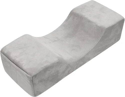 Vista 9 de Almohada de extensión de pestañas de terciopelo, almohada de cuello de espuma viscoelástica para salón de belleza para injerto de pestañas, Negro