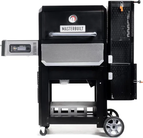 Vista 2 de Masterbuilt Gravity Series 800 - Plancha digital de carbón, parrilla y ahumador + carbón Masterbuilt Lump (16 libras)
