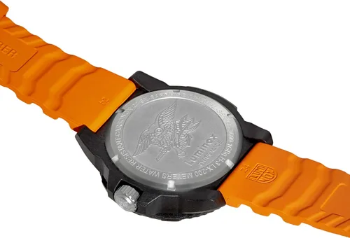 Vista 4 de Luminox XS.3603 Navy Seal Reloj Hombre Naranja 1.772 in CARBONOX, Azul marino, Casual, Buceador, Militar