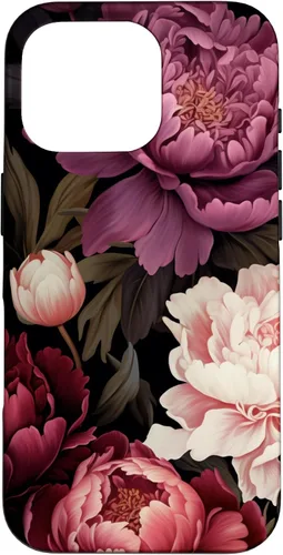 Vista 20 de Carcasa para iPhone 17 con diseño floral de peonía rosa magenta y rubor