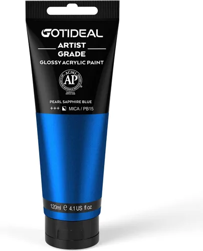 Vista 15 de GOTIDEAL - Pintura acrílica iridiscente, rojo camaleón, de 4.1 oz, no tóxicas, no se decoloran; ricos pigmentos para artistas adultos y niños